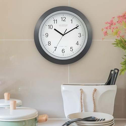 41MHZDmSjAL._SL500_.jpg La Crosse Technology WT-3129B 12-Inch Atomic Analog Wall Clock, Single Black Unit, Accurate Timekeeping - Image 7