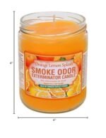 Smoke Odor Exterminator Candle - Orange Lemon Splash, 13 oz for Effective Odor Elimination. - Image 2