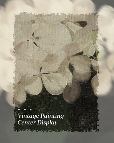 41OxxnFxRDL._SL500_.jpg HUARCEY Gold Framed Vintage Wall Art - White Hydrangea Canvas Print 8"x10" for Living Room, Kitchen, and Bedroom Décor, Perfect Christmas Gift. - Image 5