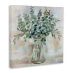 Stupell Industries Soothing Eucalyptus Flower Herb Arrangement in Rustic Jar Canvas Art by Nan - Image 4