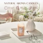 M&SENSE Aromatherapy Pink Soy Candle—Fresh Roses, 10.6 oz, 60-Hour Burn, Perfect Gift for Birthdays, Valentine's Day, and Mother's Day. - Image 2