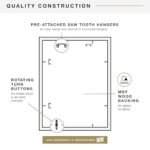 MCS Studio Gallery 18x24 Black Woodgrain Poster Frame for Photos & Art (Vertical/Horizontal) - Image 7