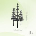 Noxozoqm Metal Tree Wall Decor: Rustic Black Tree Art for Home, Office, and Farmhouse Indoors or Outdoors. - Image 2