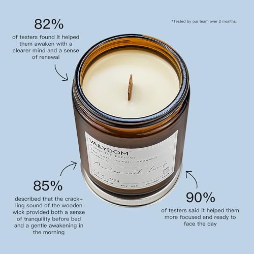 41VSIqbtYwL._SL500_.jpg VALLYDOM Scented Candles, 7.5oz Relaxing Aromatherapy Candle with Wooden Wick—45hrs of Stress Relief for Men & Women. Perfect Birthday Gift! - Image 5
