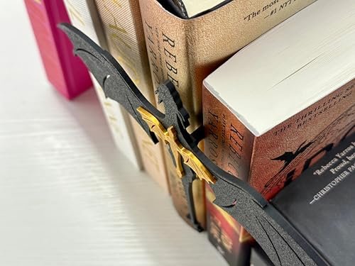 41W3Q7qrYgL._SL500_.jpg TwoDays 4th Wing Dragon Bookshelf Decor – Fantasy Romance Gifts for Book Lovers (8.5'' x 6.8'') - Image 5