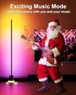 KeepSmile Smart RGB LED Corner Floor Lamp: 172 Bright LEDs, APP & Remote Control, Music Sync, 16M Colors for Ambient Bedroom Lighting. - Image 4