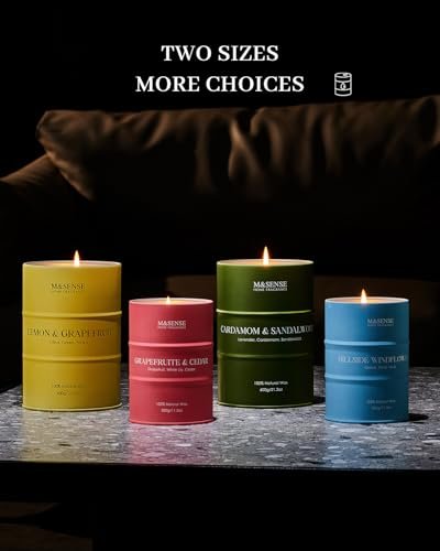 41WUGqE4a-L._SL500_.jpg M&SENSE Wild Rose Large Scented Candle - 120 Hours of Relaxing Aromatherapy for Her, Perfect Valentine's Gift! - Image 8