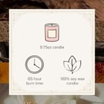Luxury Hand-Poured 9.75oz Soy Wax Candle - Amber, Cedar & Musk - 65-Hour Burn, Reusable Vessel. - Image 4