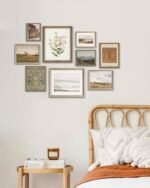 Vintage Gallery Wall Art Set - Retro Farmhouse Nature Canvas Prints for Living Room Decor【Unframed】 - Image 8