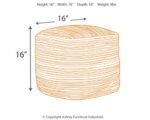 Signature Design by Ashley Absalom Multicolored Hemp Pouf, 16x16 Inches - Stylish Decor Piece - Image 7