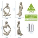 Prosfalt Sandstone Resin Abstract Sculpture - Left Reverie Figurine for Home & Office Decor - Image 6