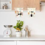 FNLNDO Mid Century Modern Cat Kitchen Towels Set: 2 Absorbent Retro Black Cat Dish Towels, 16"x28" - Image 2
