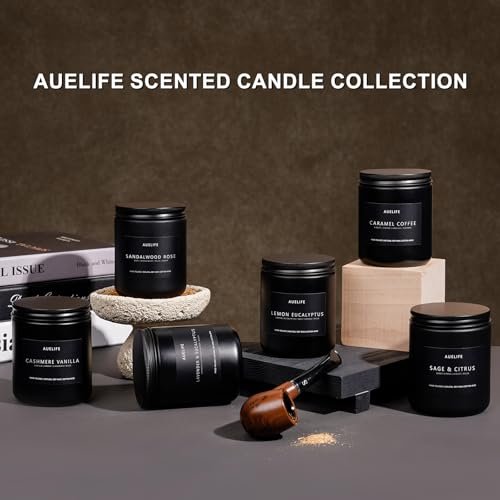 41bHPgJznxL._SL500_.jpg Sandalwood Rose Candle | Aromatherapy Soy Candle for Home | Perfect Gift for Men & Women - 7oz - Image 5