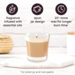 Glade 1-Wick Vanilla Caramel Twist Scented Candle Jar, Essential Oil Infused, 4.08 Oz, 2-Pack. - Image 4