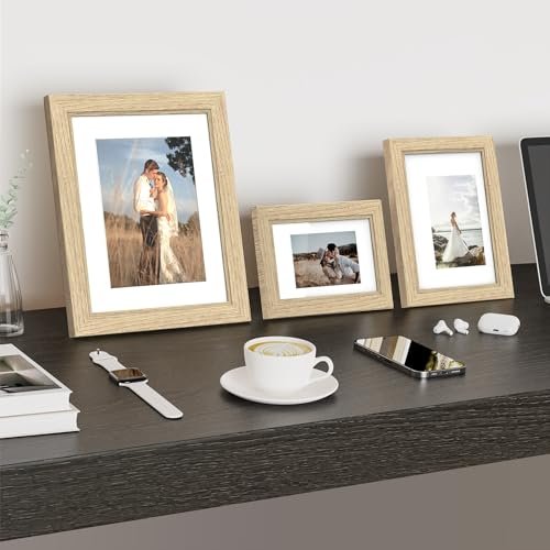 41cQ5UCNsIL._SL500_.jpg Povrgive 10-Pack Picture Frames Set for Collage Wall Decor - Includes Mat and Real Glass, Perfect for Wall Mounting or Tabletop - Image 5