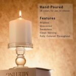 MOZEAL 3" x 4" Unscented White Pillar Candles Set of 3 - Dripless, Smokeless, 60-Hour Burn Time for Weddings & Home Decor. - Image 2