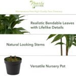 Almost Natural 48-Inch Real Touch Dracaena Silk Plant in Green - Perfect for Home Décor! - Image 4