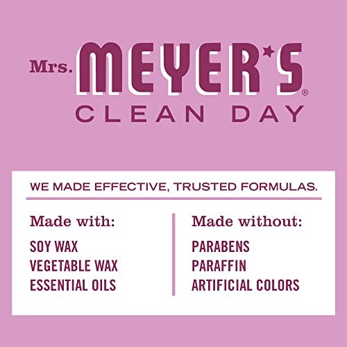 41fcyekqTL._SL500_.jpg MRS. MEYER'S CLEAN DAY Soy Tin Candle, 12-Hour Burn, Soy Wax & Essential Oils, Peony, 2.9 Oz. - Image 5