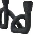 Bloomingville Modern Black Double Taper Candle Holder - Sculptural Design for Stylish Decor - Image 7