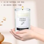 Foxandern Lavender Scented Candles – 12 oz for Home, Lasts 80 Hours, Strong Aroma - Image 2