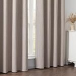 Zyvola 100% Blackout Curtains, 84" Length, 2 Panels, Faux Linen, Thermal Insulated, Beige. Ideal for Bedroom & Living Room. - Image 7