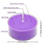 Bulk DEYBBY Lavender Scented Soy Wax Tealight Candles for Stress Relief | 12-Pack for Spa, Bath, and Relaxation. - Image 3