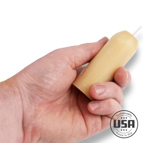 41ine5NLlPL._SL500_.jpg UCO 12-Hour Natural Beeswax Candles - 3-Pack Candle Lantern for Long-Lasting Light - Image 5