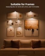 EZVALO Wall Picture Lights - 2000mAh Rechargeable, 3 Color Temps, 12 RGB, Remote Dimmable, 3-Pack. Perfect for Art Display! - Image 7