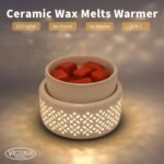 VICTORIA AROMA Ceramic Wax Melt Warmer - LED Candle Wax Melter for Home, Office & Gifts - Image 2
