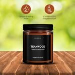 1OAK Teakwood Scented Candles for Men - Premium Soy Wax, Long-Lasting Masculine Aroma - Image 4