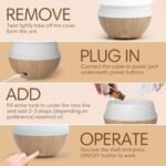 SALKING Essential Oil Diffuser Set (2-Pack) | 100ml Ultrasonic Diffusers with Auto Shut-Off & Warm White Lights for Home & Office - Image 7