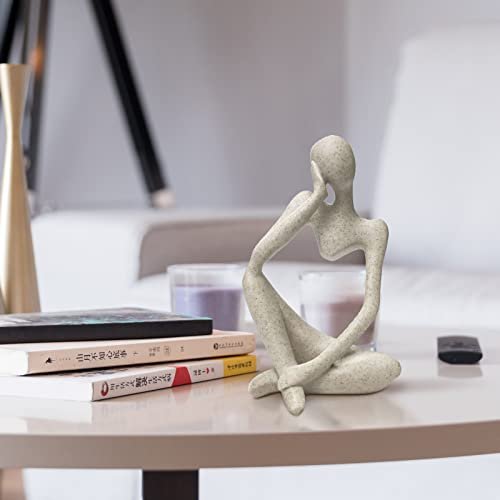 41kqz-ceL-L._SL500_.jpg Prosfalt Sandstone Resin Abstract Sculpture - Left Reverie Figurine for Home & Office Decor - Image 4