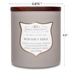 Manly Indulgence Winter's Edge Scented Candles for Men, 15 oz, Wooden Wick, 60H Burn, Made in the USA. - Image 5