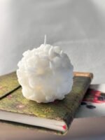 Aesthetic White Flower Shaped Candles for Home Decor | Scented Hyacinth Bathroom Candle - Image 3