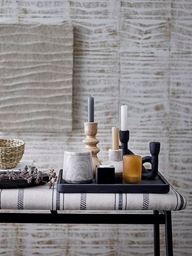41m0My9xtL._SL500_.jpg Bloomingville Modern Black Double Taper Candle Holder - Sculptural Design for Stylish Decor - Image 4