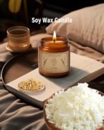 Large 16oz Lavender Scented Soy Candle - 100 Hour Burn Time, Perfect for Gifts & Aromatherapy - Image 3