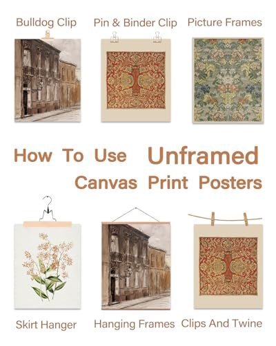 41nVNj2U2oL._SL500_.jpg Vintage Gallery Wall Art Set - Retro Farmhouse Nature Canvas Prints for Living Room Decor【Unframed】 - Image 3