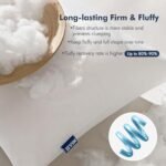 MIULEE Throw Pillow Inserts, Set of 2, 18x18 Inches, Filled with 100% Virgin Fiber for Couch or Bed. - Image 3