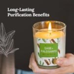 Magnificent 101 Sage & Palo Santo Candle Set - 3-Pack, 3.5 oz Each, 42h Burn for Energy Cleansing - Image 2