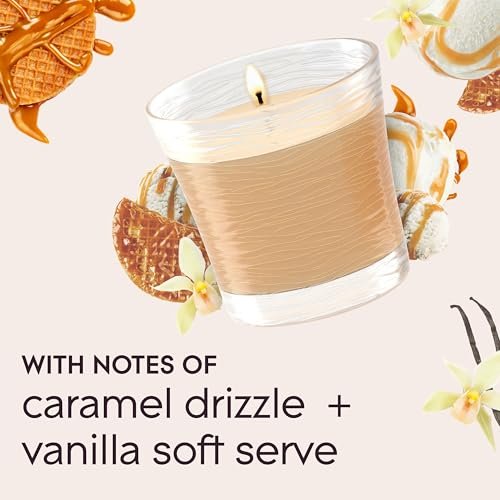 41pin2QlFoL._SL500_.jpg Glade 1-Wick Vanilla Caramel Twist Scented Candle Jar, Essential Oil Infused, 4.08 Oz, 2-Pack. - Image 5