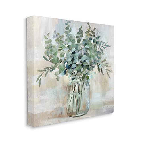 41piqVfEAVL._SL500_.jpg Stupell Industries Soothing Eucalyptus Flower Herb Arrangement in Rustic Jar Canvas Art by Nan - Image 2