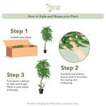 Almost Natural 48-Inch Real Touch Dracaena Silk Plant in Green - Perfect for Home Décor! - Image 10