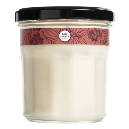 MRS. MEYER'S CLEAN DAY Scented Soy Candle, Large, Fall Leaves Scent, 7.2 oz