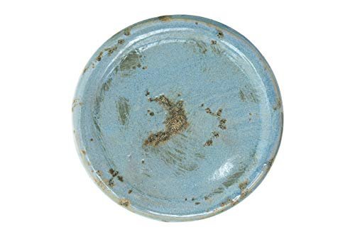 41sgD8fgCL._SL500_.jpg Distressed Blue Terracotta Pillar Candle Holder by Creative Co-Op - Perfect for Stylish Decor - Image 4