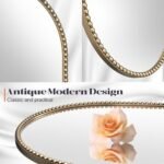 Brauthon 16"x48" Vintage Gold Oval Mirror - Beaded Full-Length Bathroom & Vanity Decor - Image 6