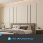Art3d Pre-Cut Wainscoting Panel Set: 6 Ready-to-Install Wall Molding for Living Room & Bedroom Décor - Image 3