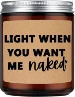 LEIOH Anniversary Valentines Day Gifts for Her, Him, Funny Wedding Gift for Men, Women, Boyfriend, Girlfriend, Husband, Wife, Birthday, Christmas Gifts, Lavender Scented Candle