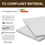 YESHOMY Farmhouse TV Stand for TVs up to 65", 58" Console with Sliding Barn Doors & Storage, Milk White. Perfect Living Room Media Furniture! - Image 8