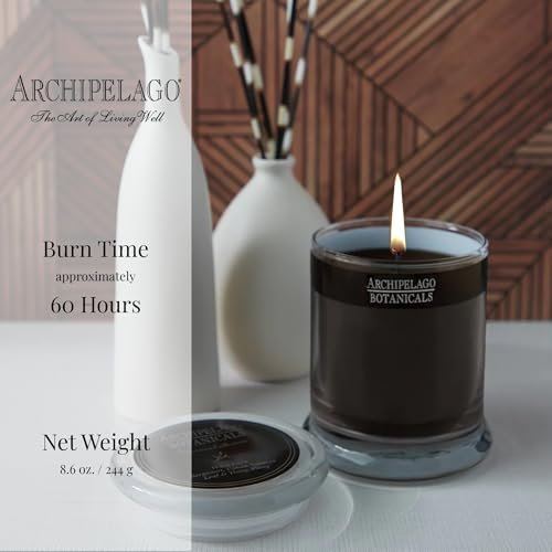 41us9kkTUdL._SL500_.jpg Archipelago Botanicals Havana Candle: Bergamot, Tobacco Flower & Ylang Ylang, Lead-Free Wicks, 60-Hour Burn, 8.6 oz. - Image 4