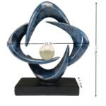 CECKQUE Modern Abstract Sculpture for Home Decor - Blue Resin Art for Living Room, Dining Room & Office. - Image 7